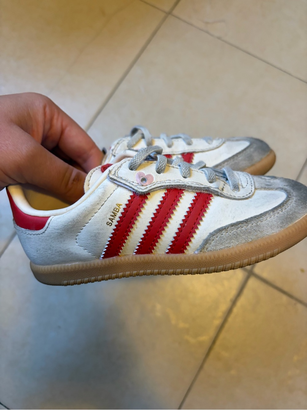 ADIDAS SAMBA OG RED SIZE 10k - Picture 7 of 8
